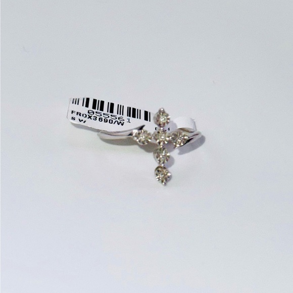 BEAUTIFUL GIFT! HUGE SALE REAL DIAMOND Cross Ring - Picture 11 of 11